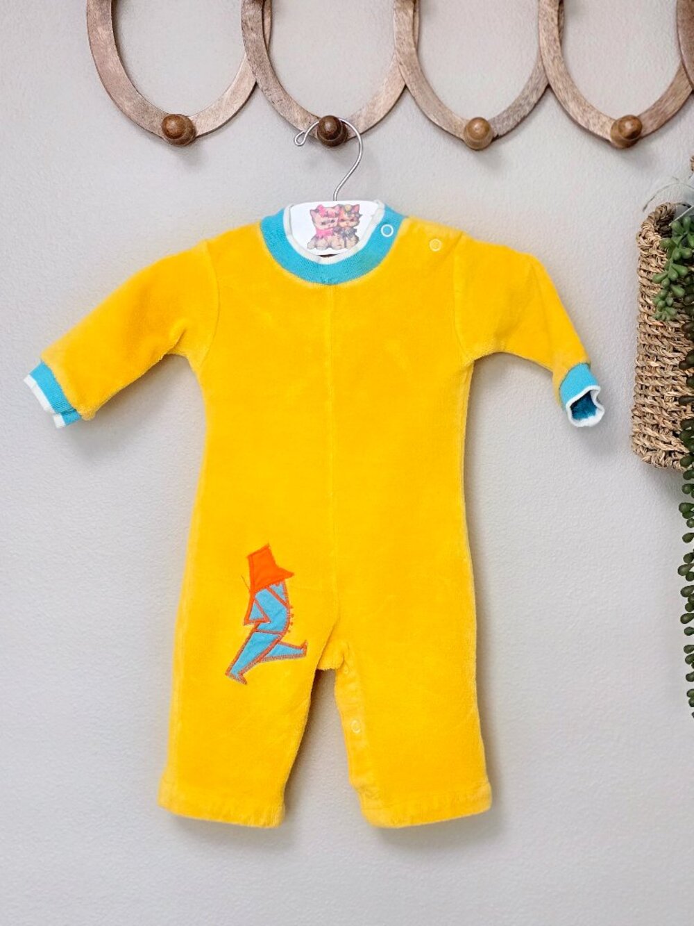 VTG 1980's Health-Tex Soldier Applique Baby Romper Baby Boy 3-6 Mos. | Healthtex